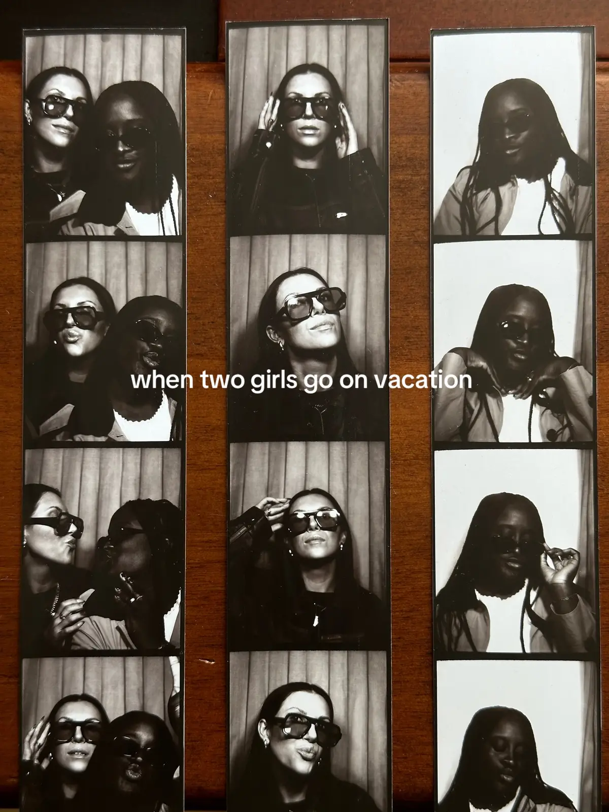 when you’re each other’s visionaries @LAUREN HURD 🤍 IB : @annnyad  #styleinspo #girlstrip #fyp #nyc #friendship #friends #vacationmode #vacation #photodump #photo #photobooth #samebutdifferent 