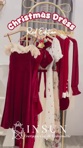 Christmas Dress ✨❤️  #fypシ゚viral #koreanlook #ootdinspiration #cuteoutfit #dresspremium #elegantoutfit #xmas #elegandress #christmas #christmasdress 