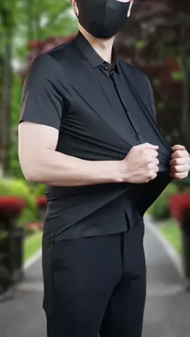 Áo sơ mi nam ngắn tay chất lụa lạnh #xuhuong #aosomi #aosominam 