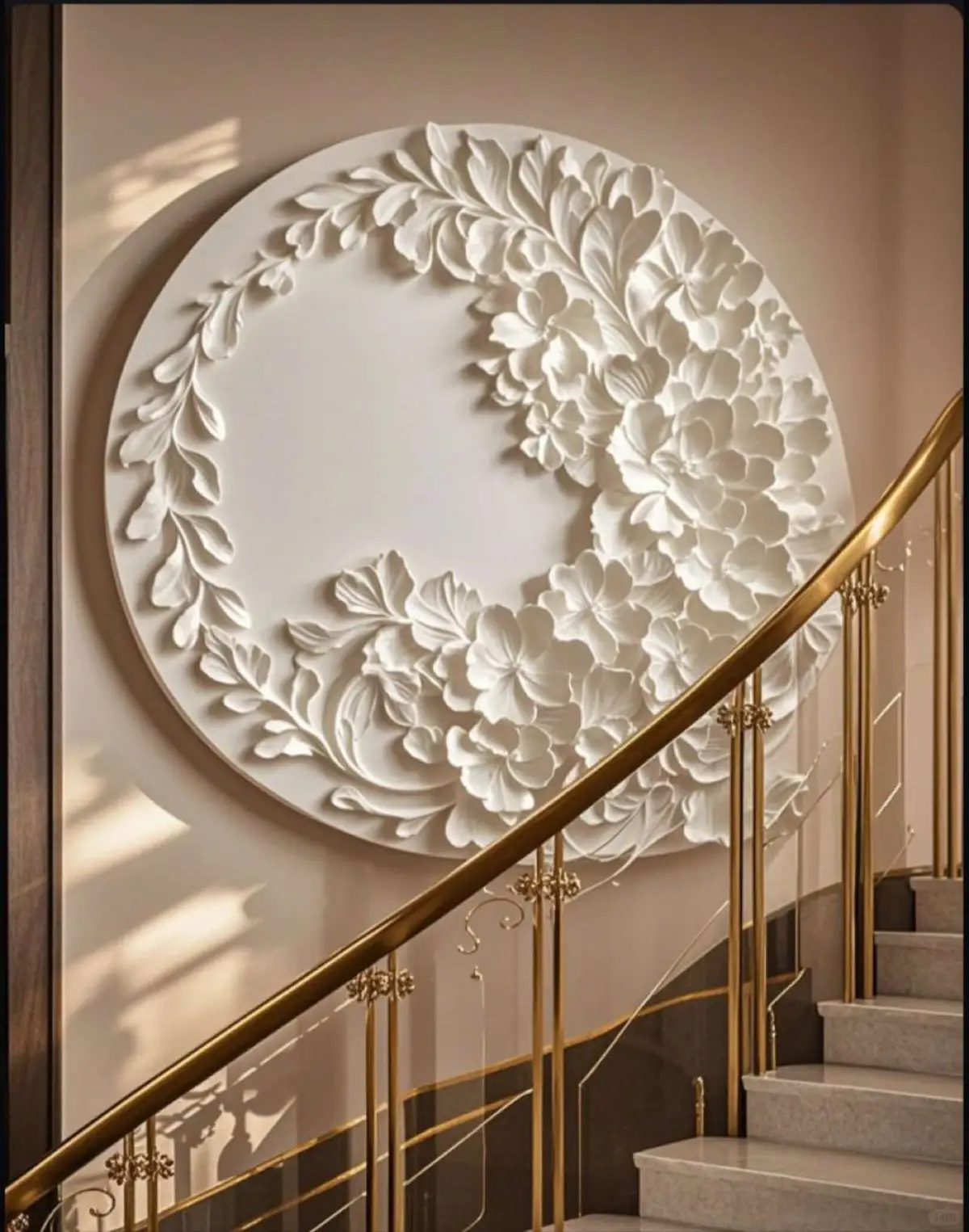 Quá sang trọng với mẫu phù điêu hoa lá cách điệu #xuhuong #hungart #phongkhach #tranhphongkhach #homedecor #artist #tranhphudieu #nhadep #nghethuat #viraltiktok 