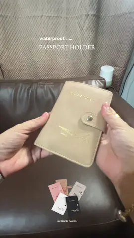 Waterproof Passport Holder Card Wallet PU Leather Passport Cover #passportholder #passportcover #cardwallet #fyp 