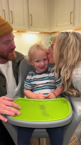 He said give me all the kisses 😂 #toddler #youngestchild #babytok #spoiled #kisses #fyp