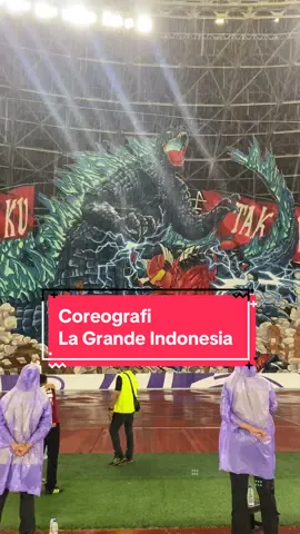 Coreografi #LaGrandeIndonesia Saat #timnasindonesia vs #japan  #Timnas #Indonesia #Japan #Coreografi #GBK #IndonesiaRaya #Gundala 