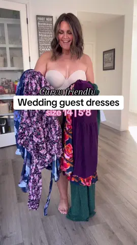 The perfect wedding/event dresses 💃🏼✨🌲 Find the exact looks pinned in my comments and in my LTK 🪩 Size xl in all 💕 #midsize #weddingguestdress #semiformal #curvyfashion #size14 #midsizefashion 