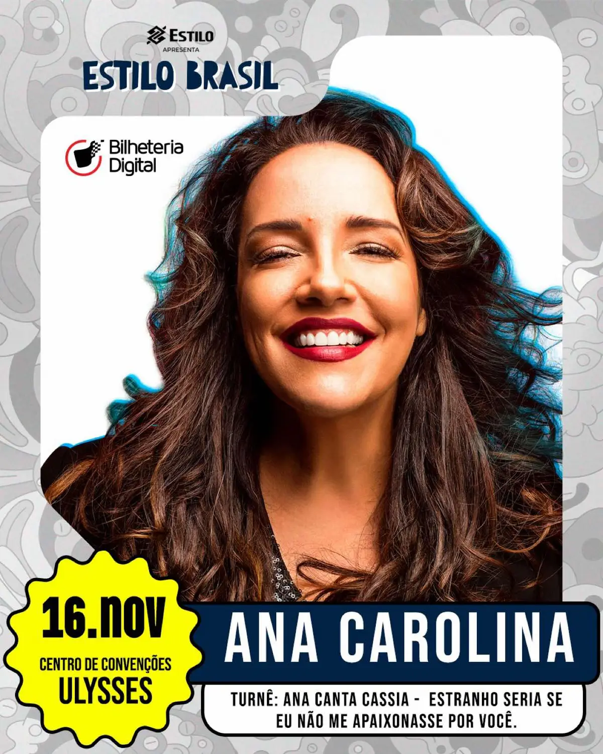 🤔 Estranho seria se você perdesse esse show... 😅 É amanhã (16/11), no palco do Ulysses Centro de Convenções, dentro do Festival “Estilo Brasil”, o encontro de duas grandes cantoras da nossa música numa homenagem de tirar o fôlego. Grande sucesso pelo Brasil, a turnê “Ana canta Cássia – Estranho Seria Se Eu Não Me Apaixonasse Por Você” revisita os maiores hits da roqueira #CássiaEller na voz de #AnaCarolina. Projeto que enche a cantora de orgulho. “Sempre fui fã de Cássia Eller, daquelas de camiseta”, conta a artista. “Até que um dia surgiu a ideia e topei na hora, com imenso frio na barriga e uma certeza: precisava fazer com todo respeito e amor por essa obra tão genial da Cássia. Poder externar esse amor por meio de uma turnê me deixa feliz.” Marcado por exuberante direção cênica assinada por Jorge Farjalla, a apresentação, dividida em cinco atos, conduz o público por momentos emblemáticos da trajetória de Cássia Eller, morta em dezembro de 2001. A performance cheia de energia e sensibilidade de Ana Carolina, que solta o vozeirão com #paixão em cena, hipnotiza o público. Entre uma canção e outra é possível ouvir a voz de Cássia Eller lembrando momentos da carreira, como que prosando com o público. Ao todo, o Festival “Estilo Brasil” terá, de 14 de novembro a 14 de dezembro, 13 atrações que, em formatos que vão de voos solos a parcerias, passearão por diversos gêneros: da MPB ao samba, do rap à bossa nova, flertando com o jazz, o pop #rock e o hip hop. São artistas de peso como Ana Carolina, Paulinho da Viola, Ivan Lins, Xamã, Stacey Kent, Danilo Caymmi, Silva, Poesia Acústica e muito mais. Com o oferecimento do Banco do Brasil Estilo, patrocínio de Ourocard Visa, Banco do Brasil e Governo Federal, o projeto é realizado pelo Metrópoles e conta com a produção da Oh! Artes. ➡️ Acompanhe todas as novidades sobre os shows do #MetrópolesMusic no site e nas nossas redes sociais! Aproveite e compre seu ingresso 😎❤️ #EntretêNews 