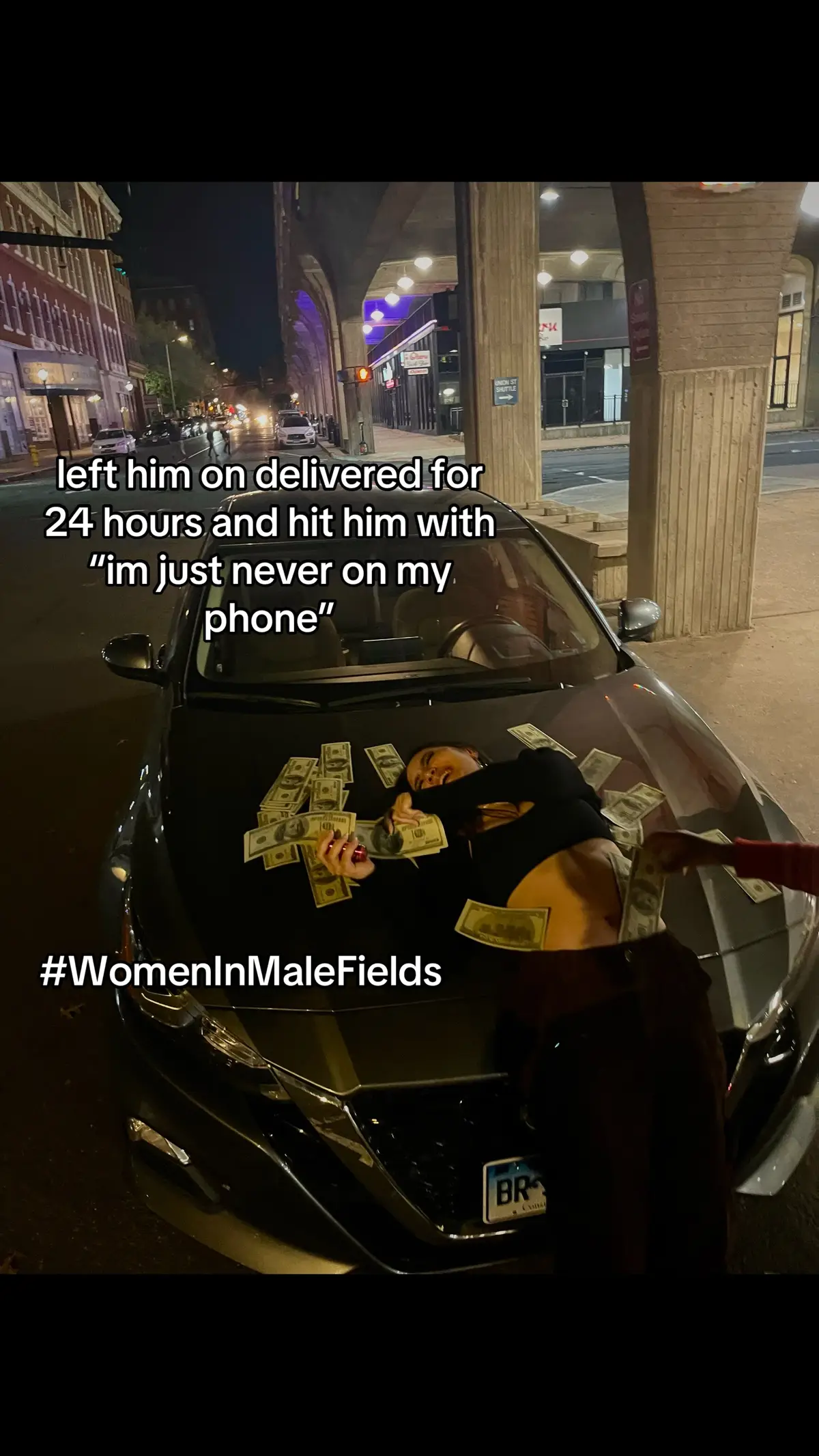 (Im always on my phone) #womeninmalefields 