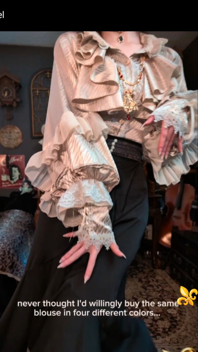 I fear this isn't even over-consumption as I wear them all the time 🤾 . #visualkei #jfashion #darkacademia #gothiclolita #outfitinspo #victorian #gothicstyle 