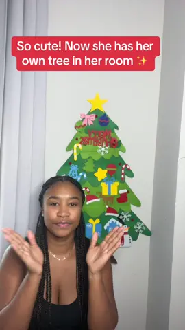 Getting in the Christmas spirit ✨ #felttree #tiktokshopaffiliate #tiktokshopblackfriday #fyp #ttshop #toddlersoftiktok 