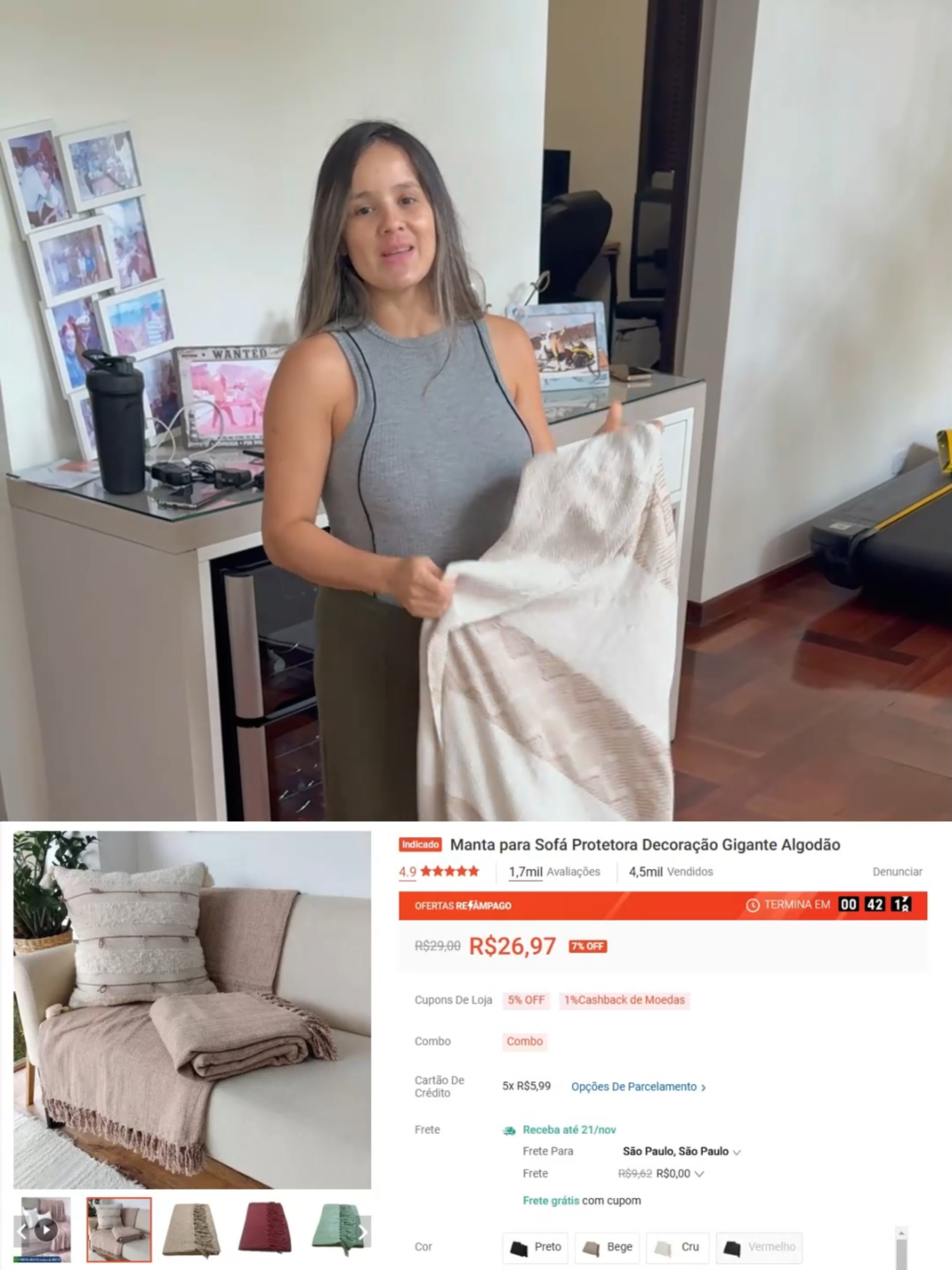 A Nay ta Mobiliando a Casa Toda com Coisas da Shopee Gastando Pouco $$$ E Eu to Adorando 🤣🤣🤣 #moveisdemadeira #casa #compras #shopee