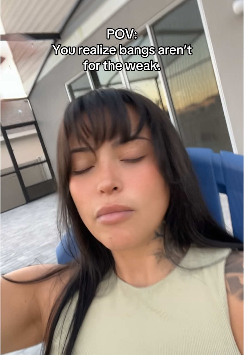 Not the Bay-yang. seriously. Its hard work #Meme #bangs #hair #fyp #dysonairwrap 