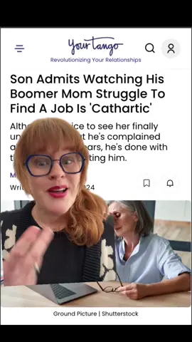 This boomer mom's been dishing it out to her son, telling him he's been making excuses when unemployed and that he needs more 'hustle,' but now that the shoe is on the other foot? She's not handling things so well. #boomer #unemployed #jobhunt #ageism #millennial #worktok