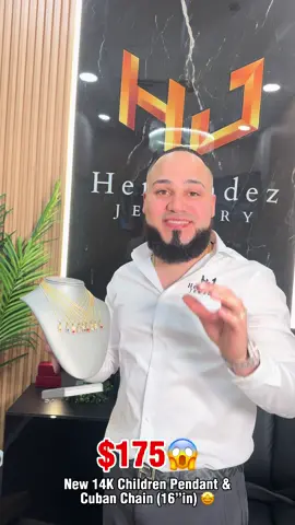 New 14K Children Pendant & Cuban Chain (16”in) 🤩🤩 Disponible en la tienda 📍1310 Hanover Ave, Allentown, PA 18109 @hernandezjewelry.pa Único Número de contacto⬇️ 📲(484) 542-8742📲(484) 627-2249  📲(484) 591-1959 📲(484) 475-7061  📲(484) 475-7131 #fyp #oro14k #pennsylvania #nyc #video #jewelry #newyork #pensilvania #hernandezjewelry #lagrandotadepa 