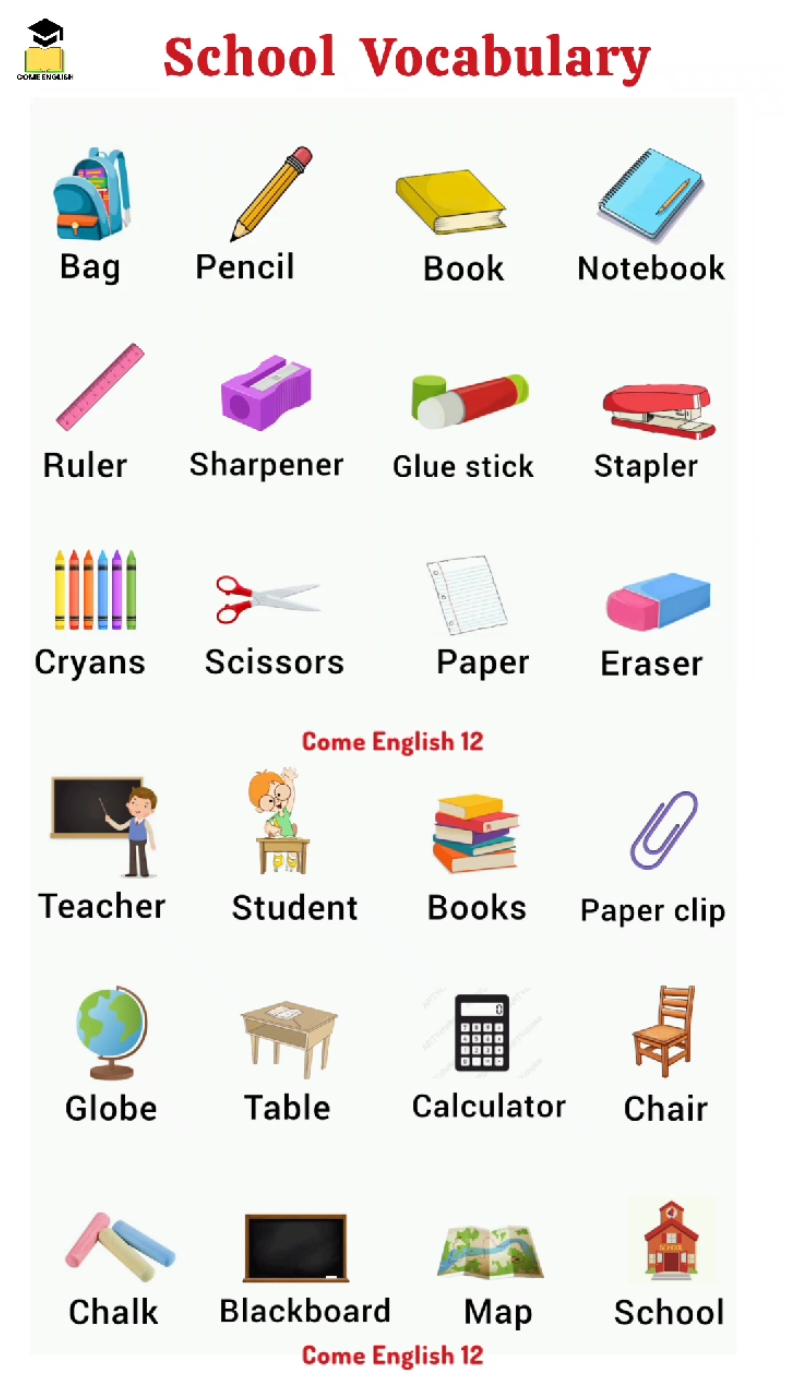 English Vocabulary/School Vocabulary #dailyvocabulary #englishlearning #englishconversation #englishteacher #learnenglish #foryoupagе #foryou #fyf #viralvideos 