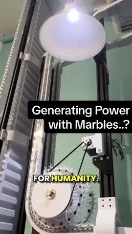 Can you generate electricity with marbles? ••• @IEEE Spectrum challenged me to come up with a Climate Tech invention as part of IEEE’s mission to advance technology for the benefit of humanity.  Since I've just about lost all my marbles, I decided it would be a good idea to use the remaining ones to generate some electricity.   ••• Solar energy is used to 'pump' the marbles up to the top of the machine, where they go through a Wintergatan marble divider and get stored in lanes.  When the power tab is pulled, the balls fall through a funnel system, into a paddle wheel, which turns a generator creating electricity.  Not the most efficient power storage system out there, but definitely the most fun! ••• Check out the link in my bio for a curated list of energy storage solutions on IEEE Spectrums's online magazine! ••• #engineering #ieee #ieeespectrum #mechanicalengineering #cleanenergy #marblemachine #generator