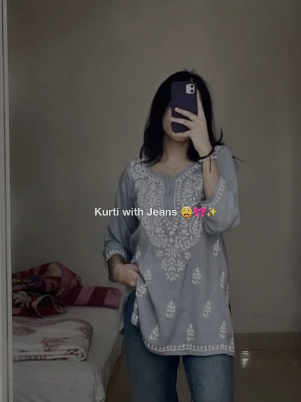 Kurti with jeans is always my fav 😩🎀✨ #foryoupagе #fyp #Foryoupage #fypシ゚viral #fypppppppppppppppppppp #fyourpage #foryoupage #mohona_babe 