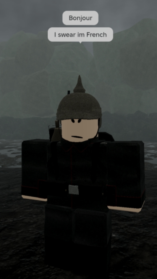 RGW Dev log sneak peek  >Blahaj reloading animation  >Bayonet melee system  >All the New UI >New fire particles  >Runner >French & German Uniform's    Currently we are working on a custom melee system, progress is doing great and but still need more improvements as we kinda make it similar to gnb and we plan to make it more unique. For now, our bayonet system is finished, you can attach the bayonet and detach it. You have up and down attacking directions, there is alsoa directional lock system. You can also use the melee system in third person.  Fort vaux is currently being worked on as an endless map. Note: The bayonet is attached to the rifle automatically, but if you detach it, you will have a detached trench knife as a melee weapon as well. We will add more features to the melee system soon. Note: this game is 