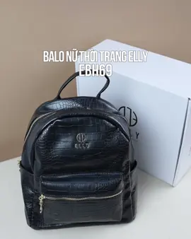 Thiết kế mới nhất với form dáng balo trẻ trung, thời thượng, hoạ tiết vân da cá sấu sang trọng và gam màu đen nhã nhặn. ELLY EBH69 hứa hẹn sẽ là món phụ kiện thân thuộc của quý cô khi dễ dàng mix match với trang phục đa dạng phong cách. #elly #thoitrangelly #ellyvietnam #phukienelly #hanghieu #caocap #thoitrang #balo #EBH69 #baloEBH69
