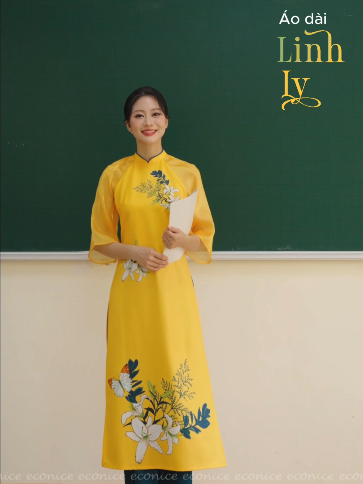 Áo dài Linh Ly - BST Đặc biệt tri ân ngày Nhà giáo Việt Nam 20/11 #aodaitruyenthong #thinhhanh #econice #fypシ゚viral🖤tiktok #20/11 #aodaidep #viral