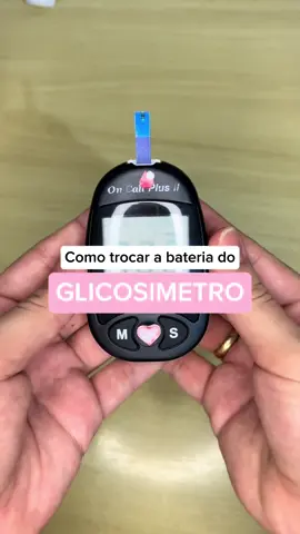 Trocando a bateria do glicosimetro da On Call Plus II #diabetes #diabetestipo1 #diabetica #foryo #glicosealta #hiperglicemia 