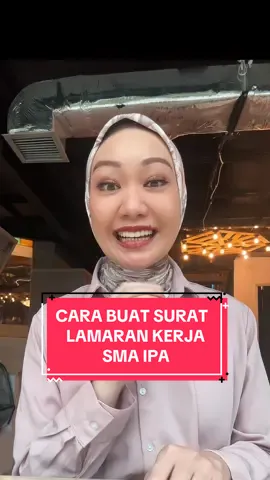 Surat lamaran kerja SMA IPA! #TipsKerjaVina #tiktokforgood #tiktok_partner 