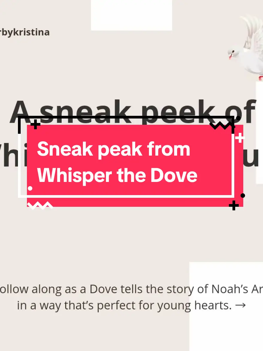 A sneak peek of Whisper's adventure. 🕊🌈 Follow along as she tells the story of Noah's Ark in a way that is perfect for young hearts 💕  What is your child's favorite Bible animal? Comment below!  #noahsarkstory #childrensbiblestories #christianchildrensbook #biblestoriesforkids #christianparenting  #faithbasedparenting #godspromise #christianmom 