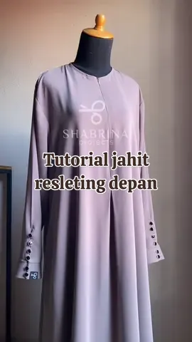 Tutorial jahit resleting jepang dengan ploi (resleting depan)  #jahit #sewingtutorial #foryoupage #sewingtiktok #jahitbaju #tutorial #CapCut 