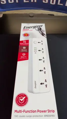 🔌Trên tay ổ cắm điện đa năng Energizer EPB2501EU - 5AC kèm 3USB-A và 1USB-C sạc nhanh PD (max 20W) 