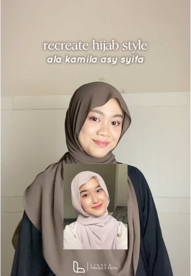 Recreate hijab style ala kak kamila asy syifa ternyata caranya simple dan hasilnya bagus 😆🤍 #hijabstyles #tutorialhijab #tutorialpashmina  