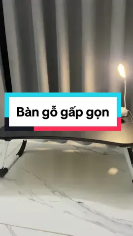 Bàn đẹp có thể gấp gọn di động , có khay để cốc nước , máy tính bảng tiện ích #banlamviec #banlamviecgapgon #banhoc #bangogapgon 