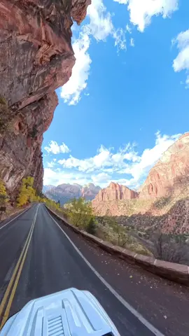 POV: driving into Zion National Park 🥹😍 this view will never get old ☺️  #zionnationalpark #nature #fyp #Hiking #2024 #utah #southernutah #viralvideo #travel #zion #fall #fallaesthetic 