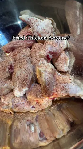 I had three pieces already while cooking, your girl is still a little wine wasted from last night. #friedchicken #friedchickenrecipe 