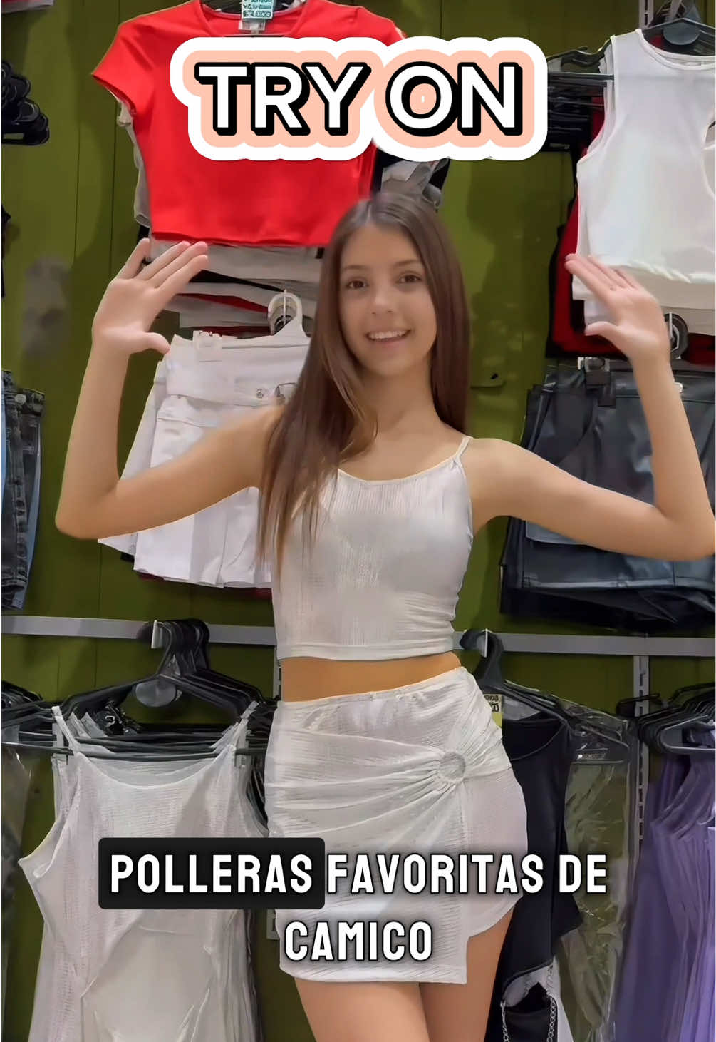 TRY ON de las polleras fav de Agus 🩷 . . Disponibles en la web Www.camicotienda.com | Compra mayorista a partir de $70.000 💰  . . 📍 Av. Avellaneda 3440 . . #CamicoTeens #camico #mayorista #avellaneda #ropateen #avellanedamayorista #avellanedaropa #tendencia #style 