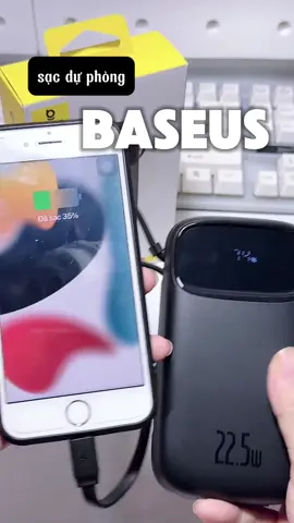 1 chiếc sạc dự phòng mà ai cũng nên có ✅ #sacduphong #sacduphong20000mah #baseus #baseusvietnam 