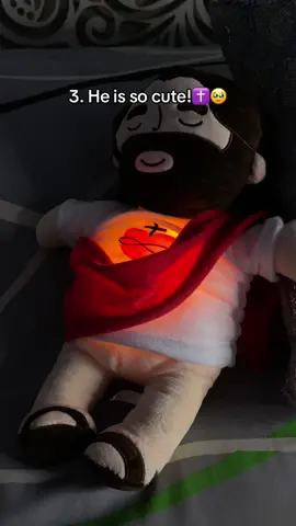 This breathing Jesus plushie helps me sleep at night😴 #jesus #plushie #christianity #god 