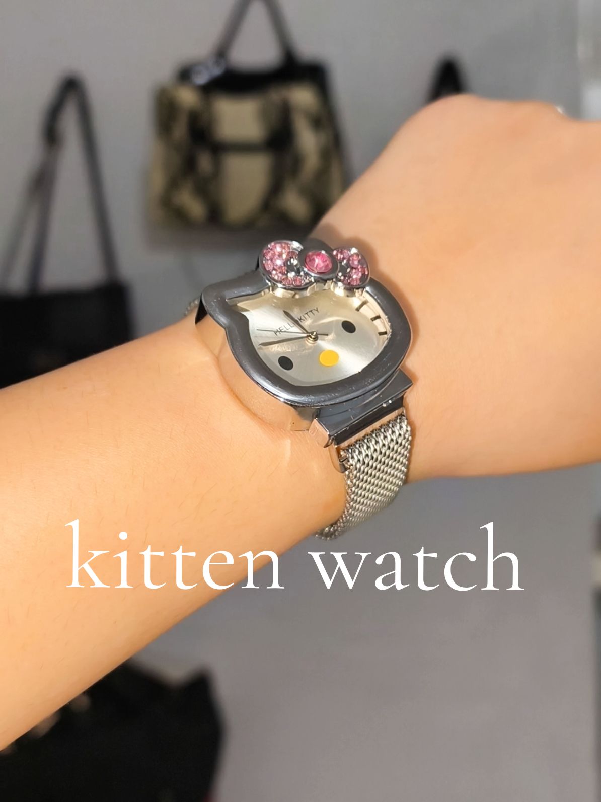 kitten watch with box ✨⌚🐱 perfect pang gift 🎁  #kittenwatch #magneticwatchstrap  #watchforwomen #watch #foryouu 
