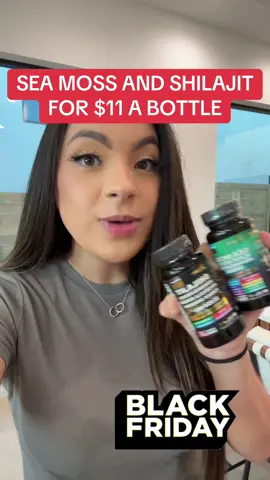 SEA MOSS AND SHILAJIT FOR $11 A BOTTLE!! #giftguide #blackfriday #tiktokshopblackfriday #tiktokshopcybermonday #blackfridaydeals #seamoss #seamossgel #shilajit #blackseedoil #ashwagandha 