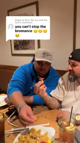 Replying to @Azur the Ice and fire lord Apparently “I was the tag along” tonight @Olive Garden between MY Fiancé and brother @BL FHATBOI 🥴🤦🏻‍♀️🤣🤣#fyp #foryoupage #trending #fun #family #bromance #lol #brother #fiance #haha #foodies #datenight 