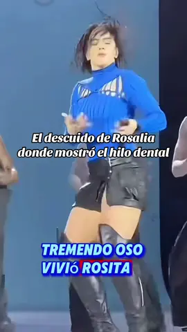 Tremendo oso vivió Rosalía cuando mostró el hilo dental #rosalia #musica #espectaculos 