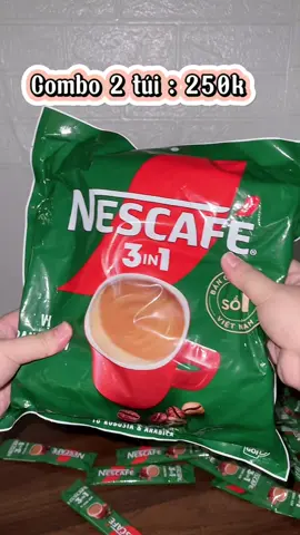 Nescafe 3in1 vị đậm đà combo 2 túi : 250k tặng kèm quà #nescafe #cafe #cafesua #damda #thomngon 