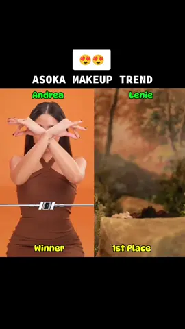 ASOKA MAKEUP TREND!  Andrea and Lenie.  Winner and 1st Place na nag entry!!  #andreabrillantes #lenieaycardo #asokamakeup #foryou 