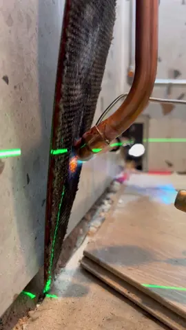 Plumbing up a towel rail! #asmr #asmrsounds #learn #foryou #mmplumber #viral #plumbing #toolbag #pipes #tools #cleancopper #plumbertools #pressfit #soldering #copper #handtools #work #DIY #howto #plumber  