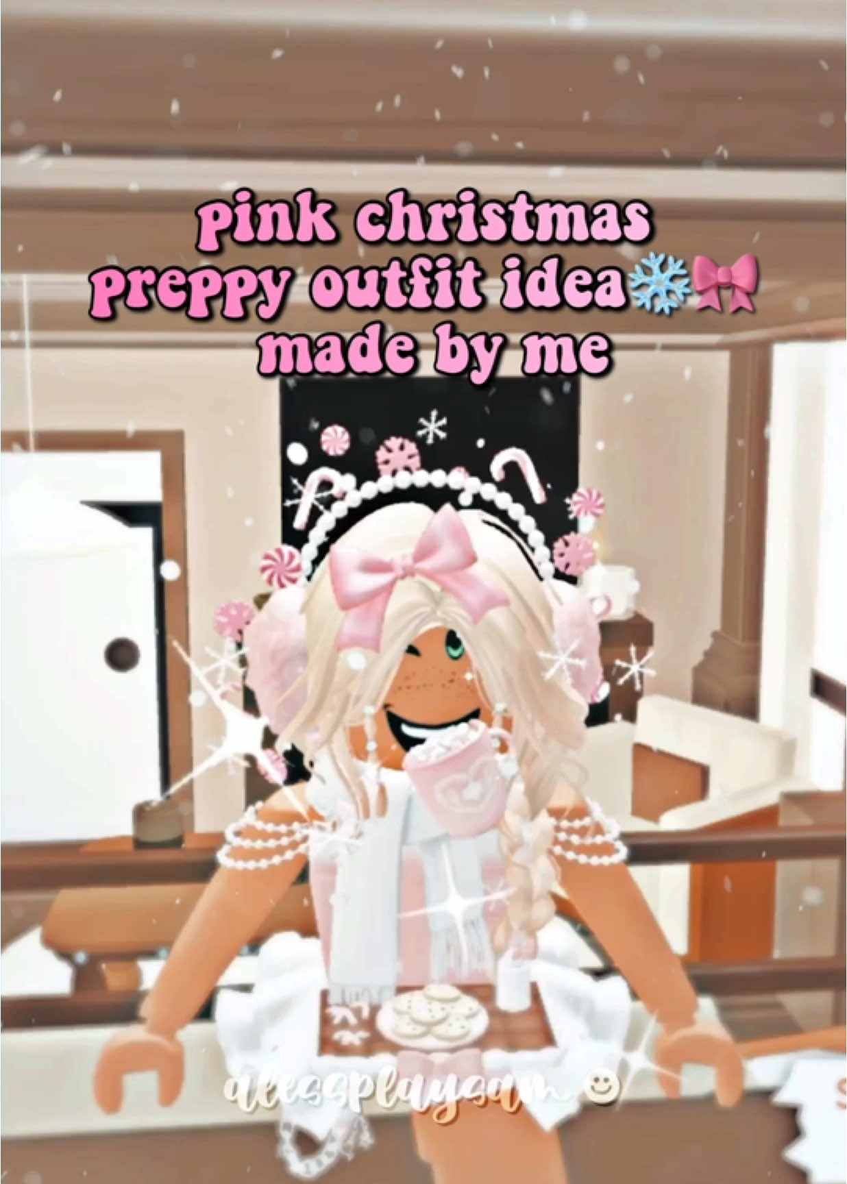 let me know if i should make another outfit and from which colour you would like a christmas outfit from next and i’ll make a video of it! ❄️☃️ requested pink christmas preppy outfit for you! 🎀 @Adopt Me! #adoptme #roblox #robloxadoptme #christmas #fyp #foryoupagе #adoptmechristmas #viral #repost #adoptmeoutfit 