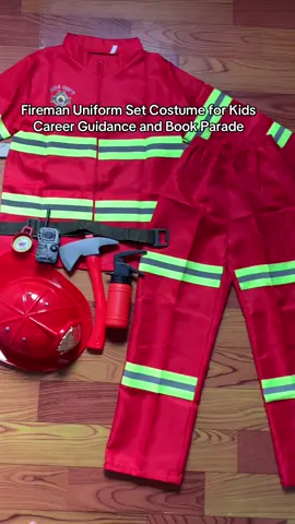 Fireman Fire fighter Uniform Costume for Kids Career Guidance #careerguidance #careerweek #costumes #costumeforkids #firemancostume #bookparade #bookparadecostume #fireman 