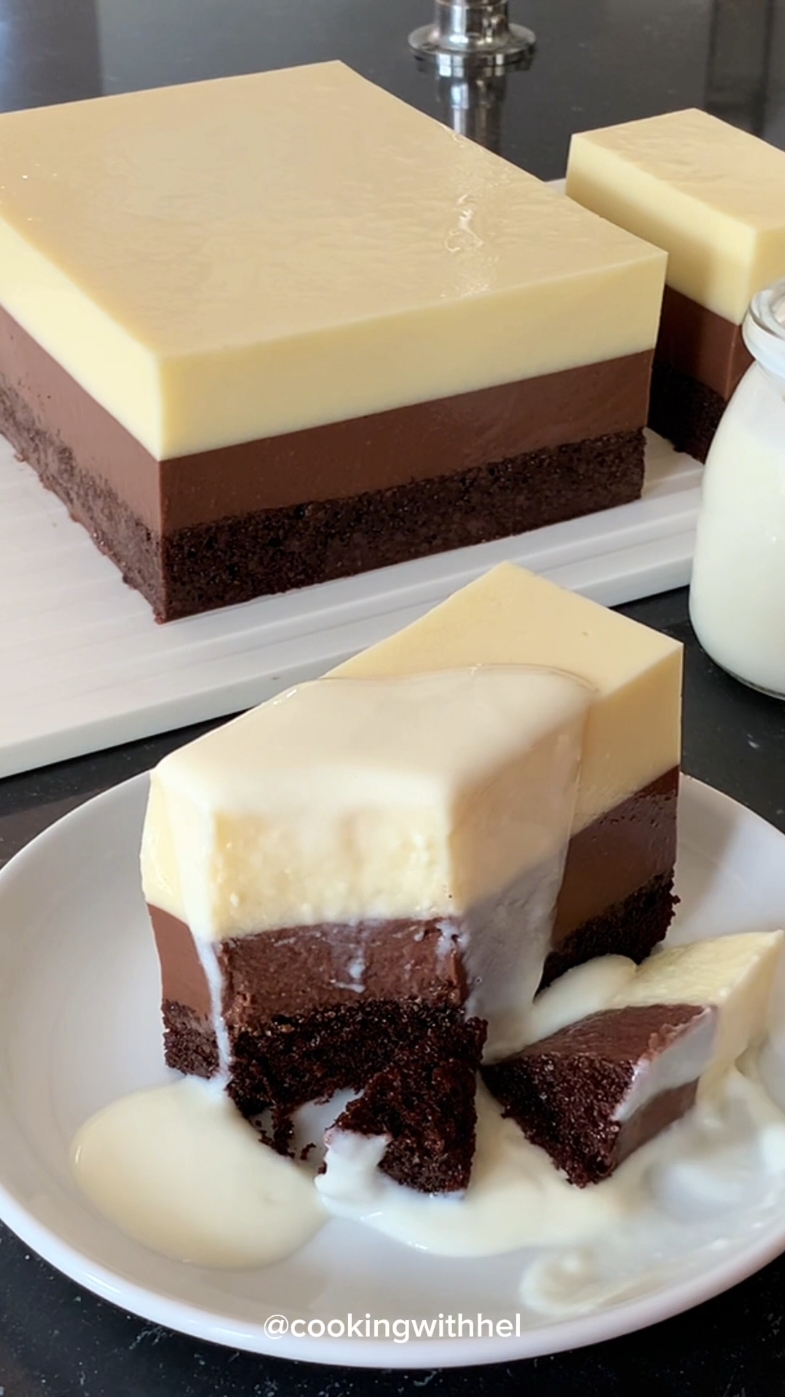 Kombinasi yang enak dan wajib dicoba, cocok buat kue ulang tahun atau hampers natal / tahun baru nanti. Resep bisa cek youtube cookingwithhel, link di bio (linktree) #puddingcake