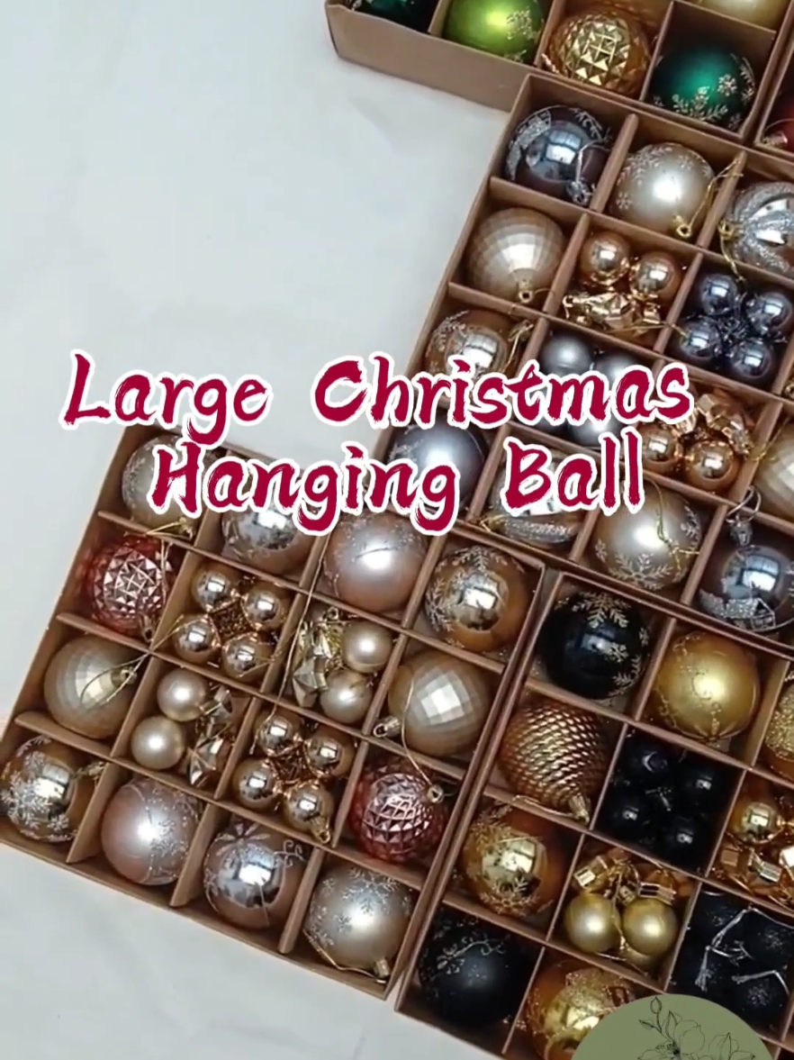 44 Pcs Large Christmas hanging Ball 6cm 3cm premium decor plastik bola pohon aksesoris hiasan natal #fyp #natal #christmas #hiasannatal #aksesorisnatal  #dekorlamaran #floristsoftiktok #buketbunga #hantaranpernikahan #bungapelaminan #hantaranlamaran #weddingdecor #bungaplastik #bungadekorasi #bungagrosir #flowerwrappingtutorials #artificialflowers #kertasbuket #fypシ 