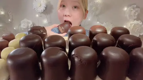 チョコマシュマロ🍫🤍Chocolate Marshmallow🍫🤍 #tiktokasmr #mukbang 