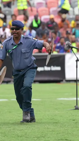 The Royal Constabulary Police Band’s hype man entertaining the crowd at NFS. #fyp #tiktokpng🇵🇬 #policeband 