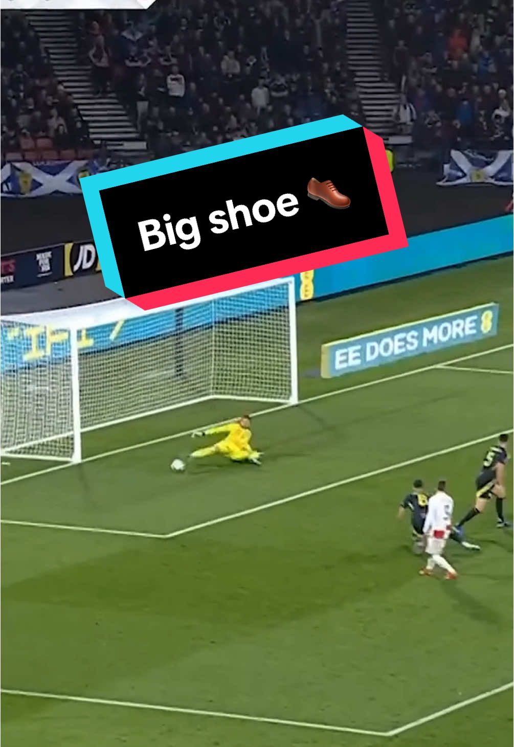 A Big Boot from Craig Gordon 👞 🧤 #Scotland #CraigGordon #Croatia #HampdenPark #fyp #FootballTikTok 
