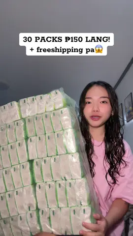 30 PACKS NA ₱150 LANG! Free shipping pa!😭😱 #tissue #tissuepaper #30packstissue #tissueviral #facialtissue #viraltissue #tissuemakapal #somythtissue #greenteatissue #trending #viral #sulit #sulitbundle 