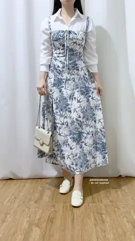 Replying to @jeyanii here's a try on! Mas okay kung bodyfit ung sleeves para hindi umuumbok ung sleeves, or pwede ding knitted long sleeves :) #fyp #dressph #ootdph #ootdfashion #outfitinspo #sundress 